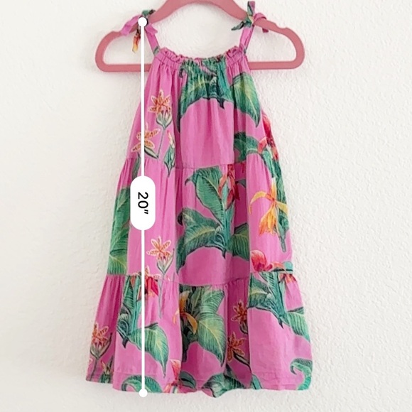 Baby Gap Jungle Leaf Tiered Tropical Dress Size 2T - Picture 6 of 6